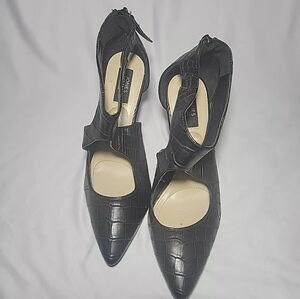 Jones New York Signature Christina Black Womens Heel Shoes SIze 8.5